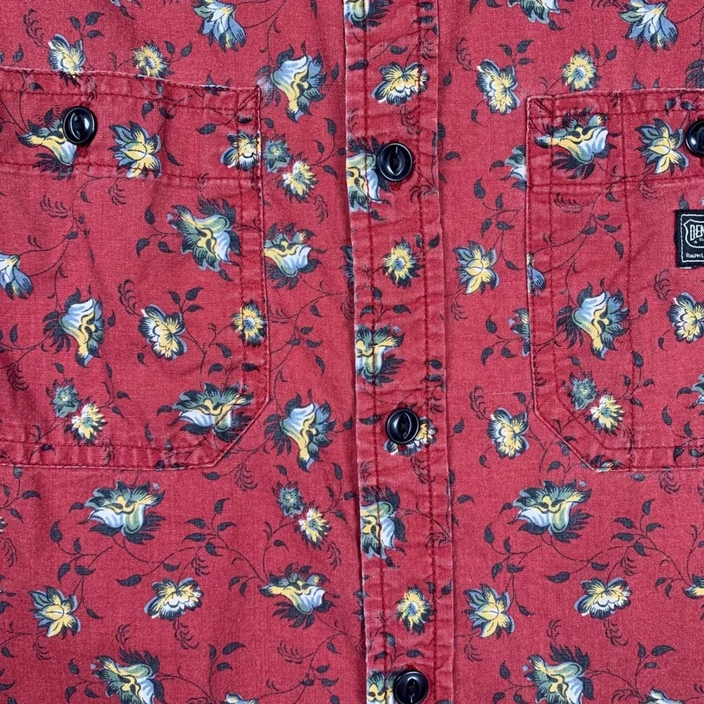 Denim & Supply Ralph Lauren Red Floral Button-Down Shirt